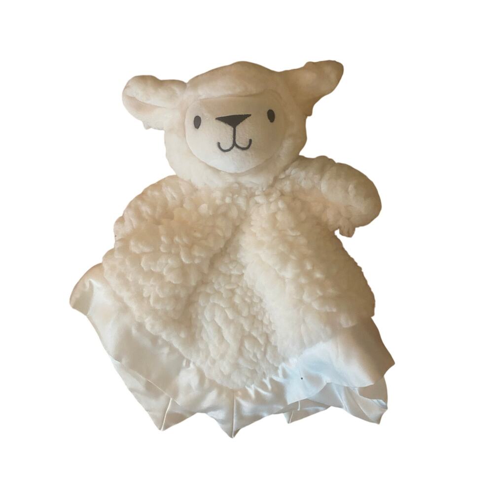 Ugg Baby Lamb Plush White Lovey Satin Trim